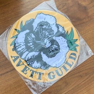 Avett Brothers Record Sized Slipmat - Yellow and Gray
